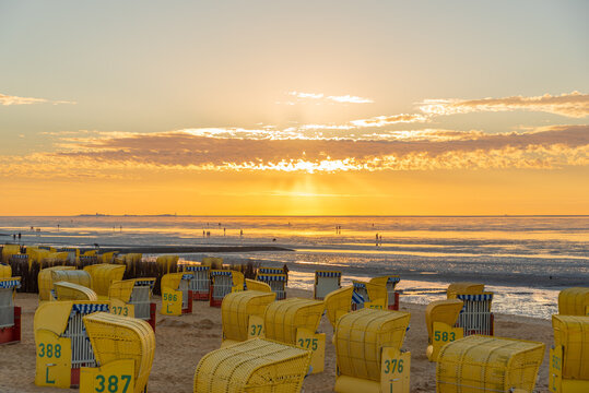 Beach in the part of city Doese in Cuxhaven
