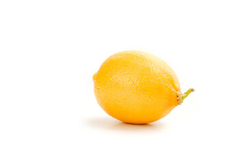 ripe lemon on a white background