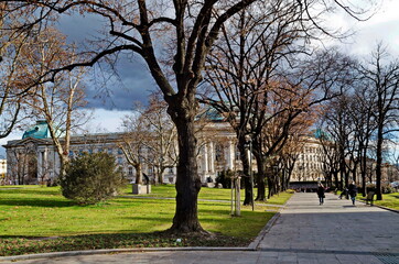 View of University "St. Kliment Ohridski" in city Sofia, Bulgaria    