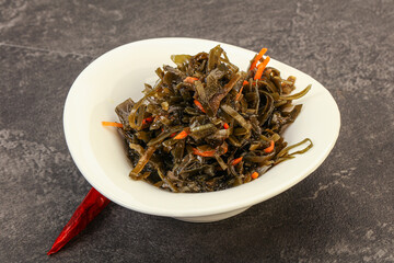 Seaweed cabbage with carrot and sesame