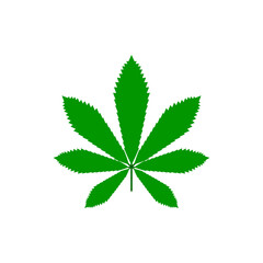 Cannabis leaf icon. Marijuana. Vector illustration.