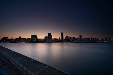 大桟橋からの横浜夜景