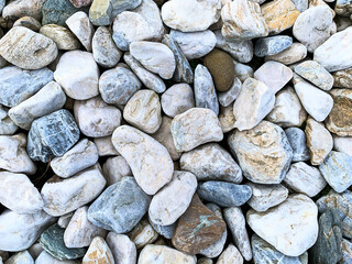 Background from multi-colored stones of different shapes