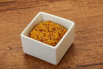 Dijon mustard sauce with seeds