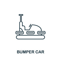 Bumper Car icon. Simple element from amusement park collection. Creative Bumper Car icon for web design, templates, infographics and more