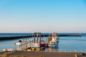 Pier of the rescue cruiser Anneliese Kramer in Cuxhaven