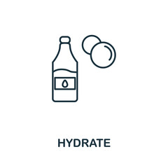 Hydrate icon. Simple illustration from biohacking collection. Creative Hydrate icon for web design, templates, infographics