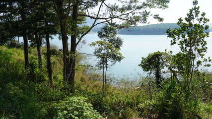 Fototapeta na wymiar the Tuyen Lam Lake in Da Lat, Province La Dong, Vietnam, February