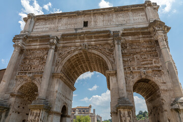 Fototapeta na wymiar The Arch of Septimius Severus