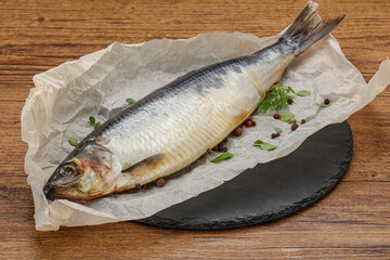 Salted Herring fish with pepper