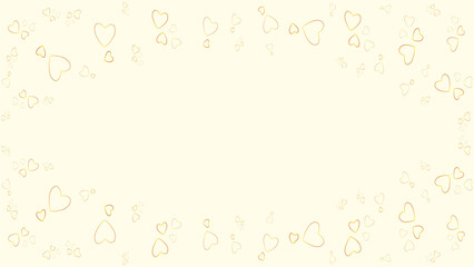 Abstract cream background with gold love