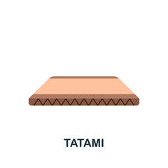 Tatami flat icon. Color simple element from combat sport collection. Creative Tatami icon for web design, templates, infographics and more