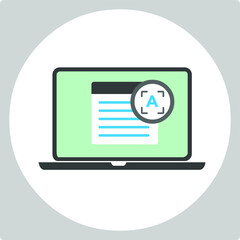 Vector illustration for Character Recognition EPS10