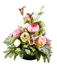 Flower bouquet isolated on a white background