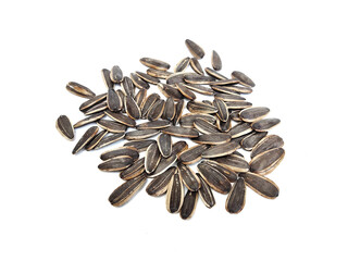 sunflower seeds isolated on white background