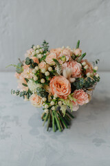 Festive bouquet for birthday, anniversary, wedding, valentine day, mother's day.