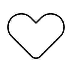 Line Love Vector Icons on White Background