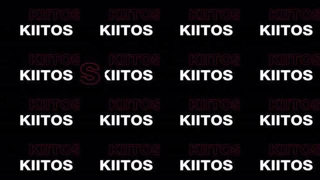 Kiitos text transition with alpha channel