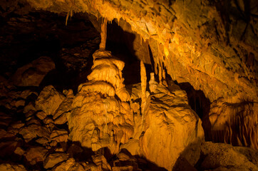 inside the cave, Moravský kras, Czech Republic	