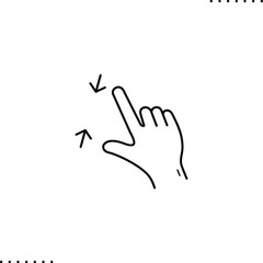 Obraz premium zoom out vector icon in outline