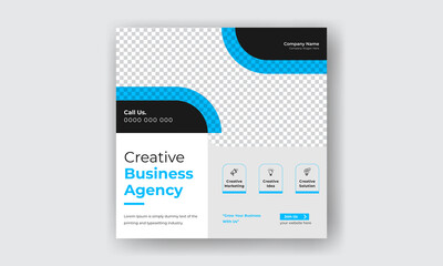 Digital Marketing Agency. Social media post banner template for your business. Digital corporate business marketing banner	