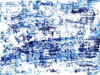 Abstract background with dark blue typographic oil paint.
