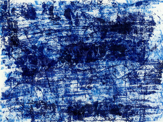 Abstract background with dark blue typographic oil paint.