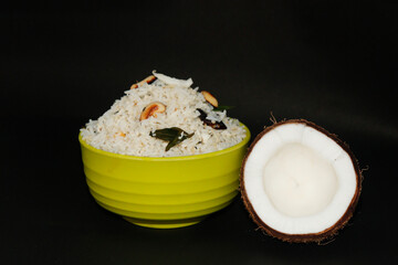 Traditional Coconut Rice Recipe in India