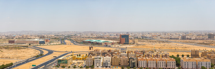 Cityscape of Jeddah City, Saudi Arabia, March 2019
