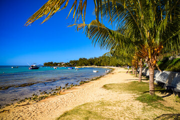 heavenly beach on mauritius island 
