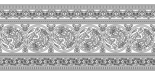 Vector ethnic hand drawn ornamental background