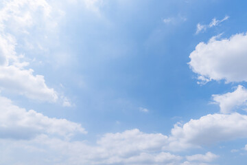 Naklejka premium clear blue sky background,clouds with background.