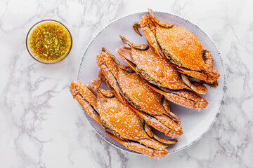 Steamed crab favorite seafood