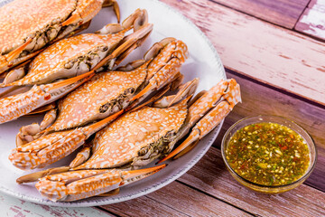 Steamed crab favorite seafood