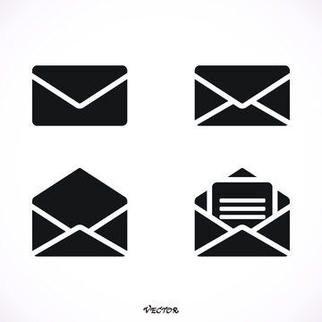 Mail icon vector, Envelope sign, Email symbol