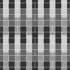 Geometric seamless pattern. Squares, rectangles background. Checks wallpaper. Polygons ornament. Geometrical motif. Digital paper, textile print, web design. Vector.