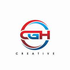 CGH Letter Initial Logo Design Template Vector Illustration