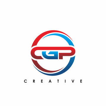 CGP Letter Initial Logo Design Template Vector Illustration