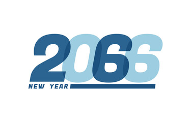 Happy New Year 2066. Happy New Year 2066 text design for Brochure design, card, banner