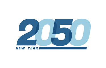 Happy New Year 2050. Happy New Year 2050 text design for Brochure design, card, banner