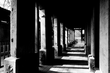 Beijing, 02/2019. Architectural detail. This is a Confucius temple in Beijing, it is the place...