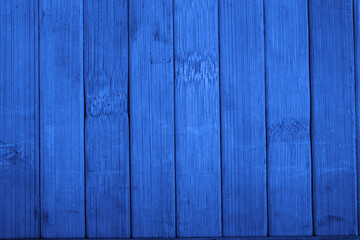 Closeup vew blue color wooden stripes making a background
