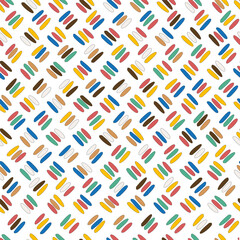 Seamless pattern with oblique colored sticks