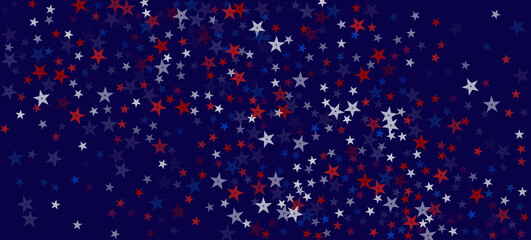 National American Stars Vector Background. USA Veteran's Memorial 4th of July Independence Labor President's 11th of November Day