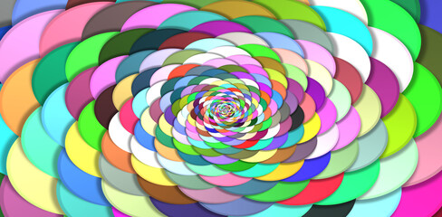 Fototapeta na wymiar Abstract circle seamless pattern background 