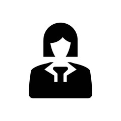 Employee female icon