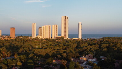 Landscape of Pernambuco, Brazil - Sea, river and mangrove