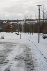 Wismutgelände Parkplatz Ronnenburg Ausfahrt, 