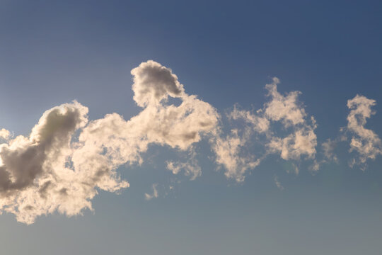 Smoke from the power plant against the sky
