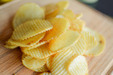 Obraz na płótnie Canvas chips potato
